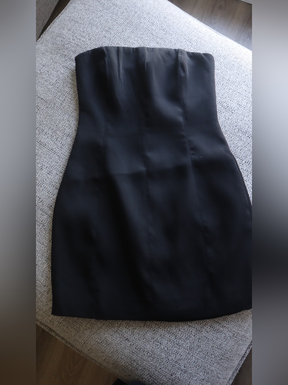 Meshki Black Strapless Mini Dress